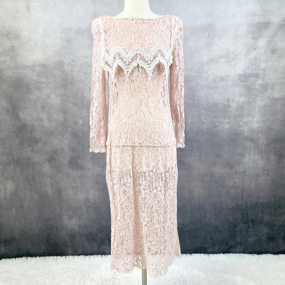 high neck cap sleeve lace wedding dress High-Neck Long Sleeve Lace Mermaid Wedding Dress with 3D Floral Appliqué main image 0